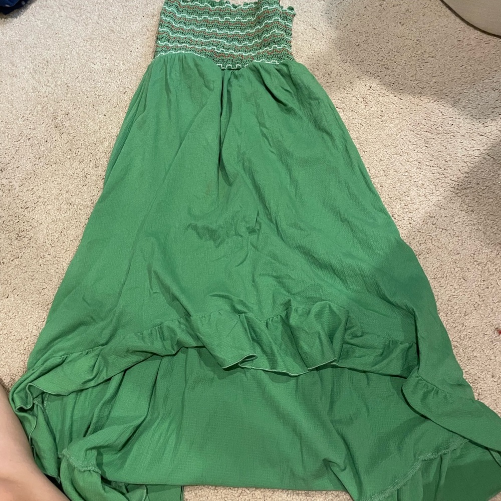 green dress or cover-up